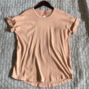 LE BON SHOPPE Her Tee Camel Desert Dune Nude Size Small Organic Cotton T